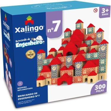 Imagem de Brinquedo para Montar Brincando de ENGENHEIRO-7 com 300 Peças - [Inser