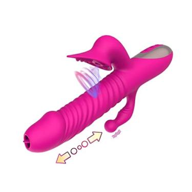 Imagem de Vibração Telescópica Estimulador Ponto G Língua Lambendo 14 Frequências Clitóris Brinquedos Sexuais para Mulher Zatla (Rosa)