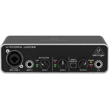 Imagem de Interface de áudio USB 2 canais Behringer UMC22