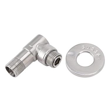 Imagem de Válvula de fechamento angular, macho G1/2 à prova de explosão 304 válvula de fechamento de aço inoxidável para aquecedor de água para banheiro