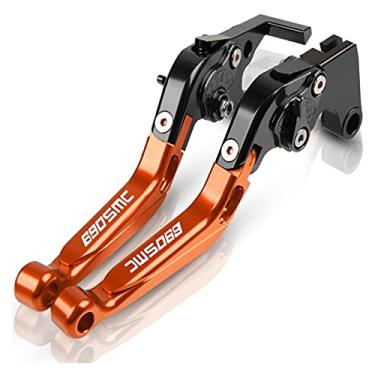 Imagem de Motorcycle CNC Aluminum Adjustable Folding Foldable Extendable Brake Clutch Levers FOR 690SMC 2014 2015 2016 2017 (Color : 18)