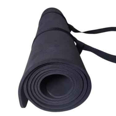 Imagem de Tapete (Yoga, Pilates, Fitness, Ginástica) - Preto Macio 1,70m x 60cm