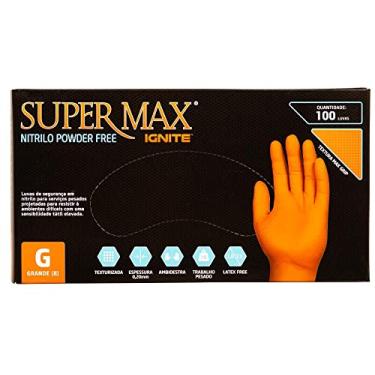 Imagem de Luva nitrilo Orange Ignite, G