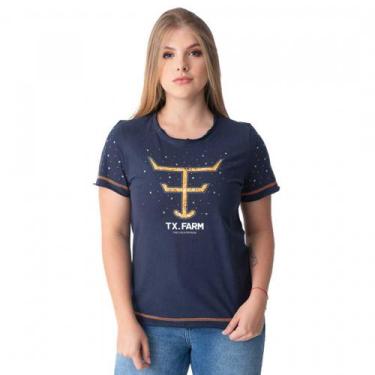 Imagem de Camiseta T-Shirt Feminina Cf165 River Girl Texas Farm