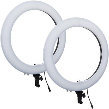 Imagem de Kit 2 Iluminador Led Ring Light Profissional 48 Cm Maquiagem Foto Filmagem