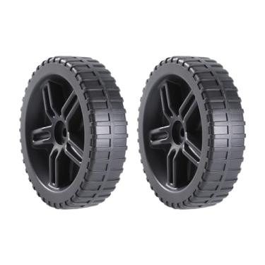 Imagem de Ioensy 2 peças rodas de grelha 175x45mm ferramenta à prova de poeira eixo buraco 1cm peças de reposição acessório jardim mão caminhão pneus substituição 7