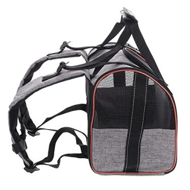 Imagem de Angoily mochila de viagem para animais de estimação mochilas de viagem portador de gato bolsa de transporte de gato saco de gato respirável cão de estimação sacola gaiola de cachorro alça