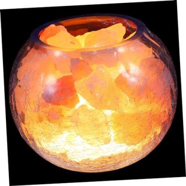 Imagem de ORFOFE lâmpada de sal luminaria usb luminária usb pequena lâmpada noturna noite candeeiros de mesa luz noturna luminária para criado mudo cristal lar Área de Trabalho decorar