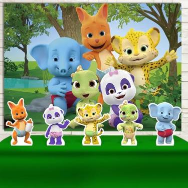 Imagem de Kit Decoração Festa de Aniversário Infantil Painel + Displays Palavras