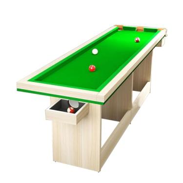 Imagem de Mesa De Bilhar Portátil, Mesa Pequena De Treinamento De Bilhar, 8 Pés, 3 Sacos, Mesa De Prática De Sinuca, Para Escritório Interno Iniciante (Color : Style1, Size : 2.45x0.6m/8.03x2ft)