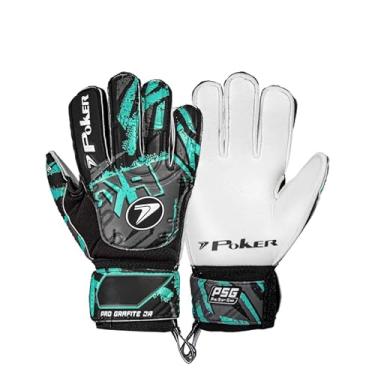 Imagem de Luvas futebol de campo profissional grafite junior poker (7 anos)