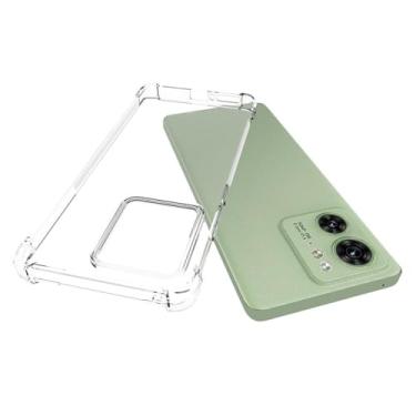 Imagem de UPONEW Capinha de Celular, Capa protetora de telefone TPU macia à prova de choque transparente para Motorola Moto Edge 2023