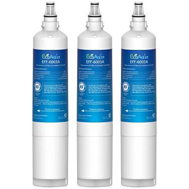Imagem de EcoAqua Filtro de substituição EFF-6003A, compatível com LG LT600P, 5231JA2006A, 5231JA2006B, KENMORE 46-9990, 9990, 46990 Filtro de água de geladeira, pacote com 3