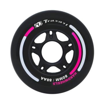Imagem de Jogo de Rodas Traxart Fitness Hardwheels 80mm/88AA - Preto-Unissex