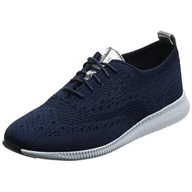 Imagem de Cole Haan 2.ZEROGRAND Stitchlite Oxford feminino, Malha azul marinho/Argento, 40