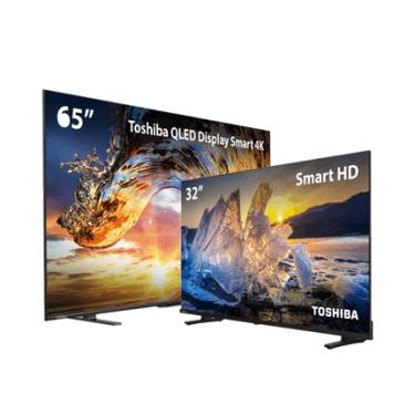 Imagem de Combo Toshiba - Smart TV 65” QLED 4K e Smart TV 32” DLED HD - TB020K TB020K