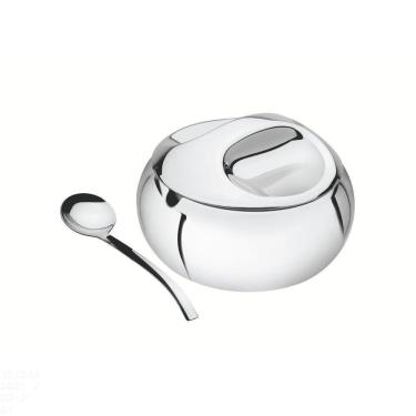 Imagem de Açucareiro Tramontina Linha Chá E Café Em Aço Inox Com Colher Tramontina