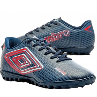 Imagem de Chuteira Umbro Society Arcade Masculino MARINHO CORAL Original (43, MARINHO/CORAL)