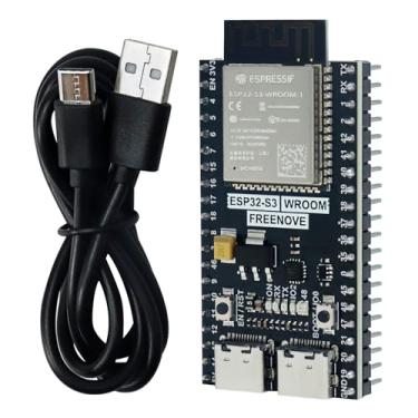 Imagem de Freenove ESP32-S3 ESP32 S3 Board Lite, Microcontrolador Dual-core de 32 bits 240 MHz, sem fio integrado, código C Python, tutorial de projetos de exemplo