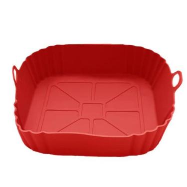 Imagem de Cesto Silicone Fritadeira Air Fryer Microondas Reutilizável - Unyhome,