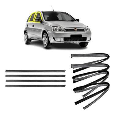 Imagem de Kit Borracha Canaleta E Pestana Externa Corsa 2002 Em Diante - Disk Bo