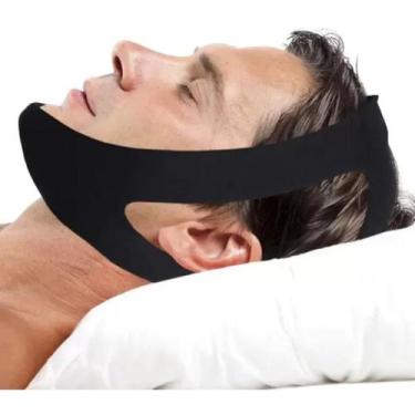 Imagem de 2 Faixa Bandagem Mandibular Ajustável Anti-ronco Apneia Sono - Lullu P