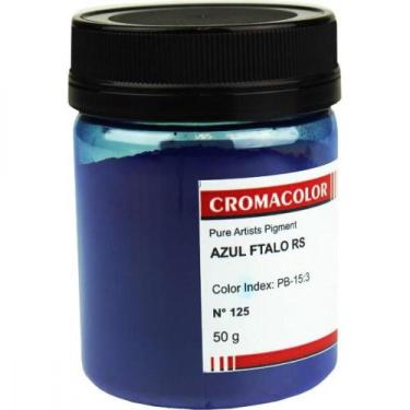 Imagem de Pigmento Artístico Cromacolor 50g 125 Azul Ftalo RS