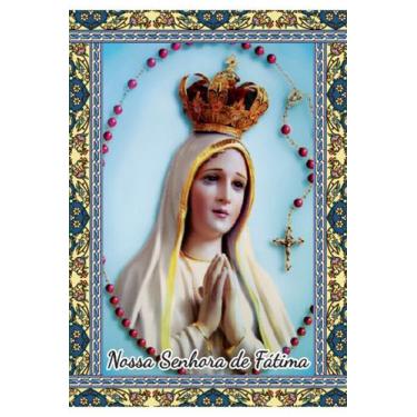 Imagem de 1.000 Santinhos N S Nossa Senhora de Fátima Milheiro (oração no verso)