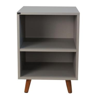 Imagem de Mesa de Cabeceira Nicho 400x550x400 - Kolla Mobília, Beton Matt - Mdf 