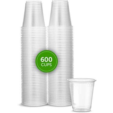 Imagem de Copos descartáveis de plástico transparente Plasticpro 85 g [600 unidades]
