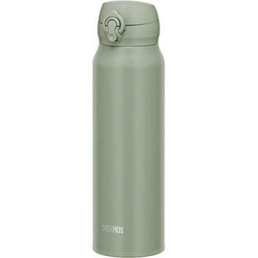 Imagem de Thermos JNL-756 SMKKI Caneca portátil isolada a vácuo, 750 ml, cáqui defumado, fácil de limpar, tipo leve, abertura com um toque, garrafa de aço inoxidável, quente e frio