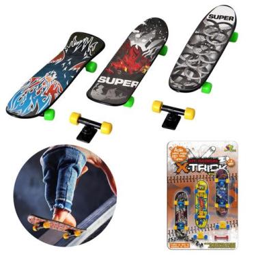 Imagem de 03 Skates De Dedo Fingerboard Kit Radical Com Acessórios - Art Brink