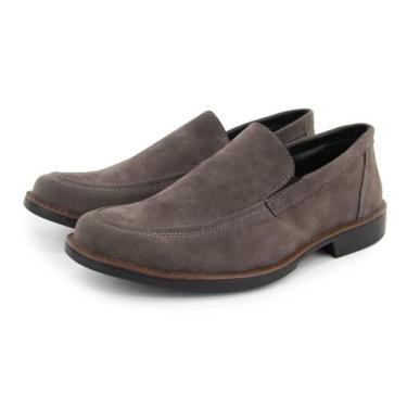 Imagem de Sapato Masculino De Camurça - BR2, Cinza, 41