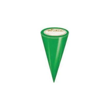 Imagem de 50 Embalagem Para Cone Trufado Com Etiqueta - AAZ, Liso Verde Bandeira