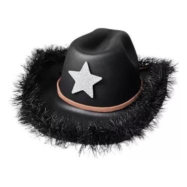 Imagem de Chapéu Infantil Adulto Preto Ana Castela Boiadeira Vaqueiro - Loja Din