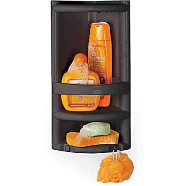 Imagem de Utensílios para Banheiro Cantoneira Preto - Nitron