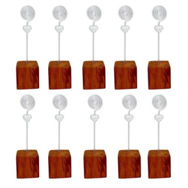 Imagem de Kit 10 Mini Porta Retrato Foto Lembrancinha Transparente - Luggari