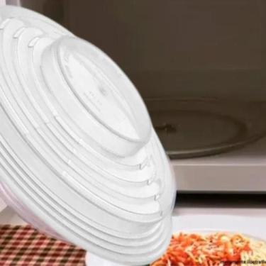 Imagem de Tampa Protetora de Alimentos Microondas Prato Cozinha  - hOME E mORE