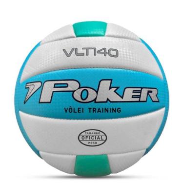 Imagem de Bola De Vôlei Poker Training VLT 140, Unico, Azul/Aqua