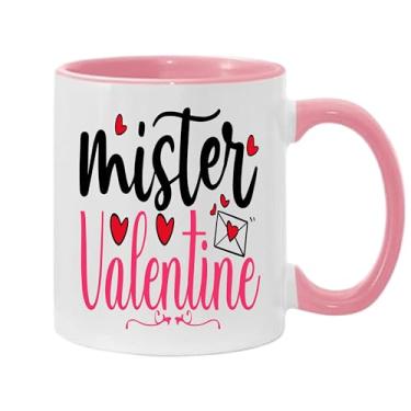 Imagem de SpreadPassion Caneca de café Mister Valentine, presente para namorado e namorada, ideia de presente de dia dos namorados, presente para marido e esposa, ideia de presente de aniversário do dia dos