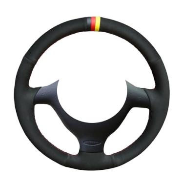 Imagem de MEWANT Capa de volante para Volkswagen VW Golf 4 (IV) 1997-2004/ Passat B5 1997-2002/ Passat Variant 1997-2004/ Polo 1999-2001/ Bora 1998-2005/Sharan 2005/ Seat Leon MK1 / Toledo/Skoda Fabia 1