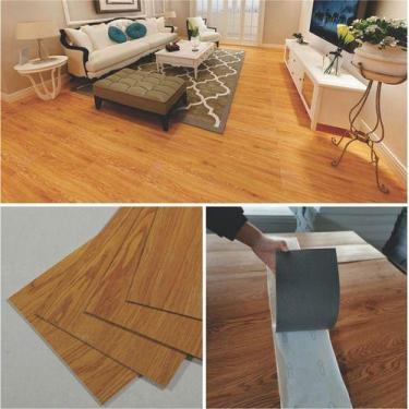 Imagem de Piso Vinilico Autocolante Madeira 12 Unid. - EUROFLOOR, Freijo, Imitaç