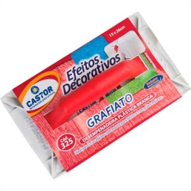 Imagem de Desempenadeira Plastica Castor Grafiato 15 X 26Cm - 325