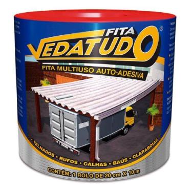 Imagem de Fita Impermeabilizante VedaTudo Alumínio 20cm Rolo 10 Metros - DRYKO