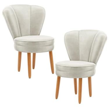 Imagem de Kit 2 Cadeiras Estofada para Sala de Espera Decor Moderna - MOBLAN Dec