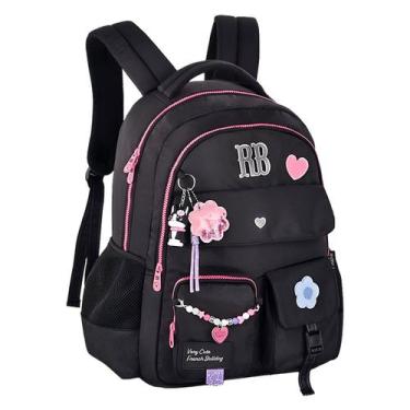 Imagem de Mochila Rebecca Bonbon RB Costa Feminina Pingente Notebook