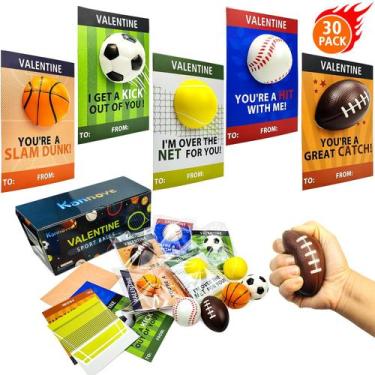 Imagem de Cartões de Presente Esportivos para Dia dos Namorados - Pacote com 30