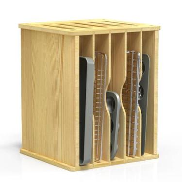 Imagem de Divisórias de Bandeja de Armário de Madeira - Kit com 5 Peças para Coz