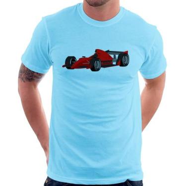 Imagem de Camiseta Carro de Corrida - Foca na Moda, Azul bebê, G