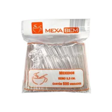 Imagem de Pazinha Mexedor De Café 9,5 Cm C/ 500 - Mexa Bem
